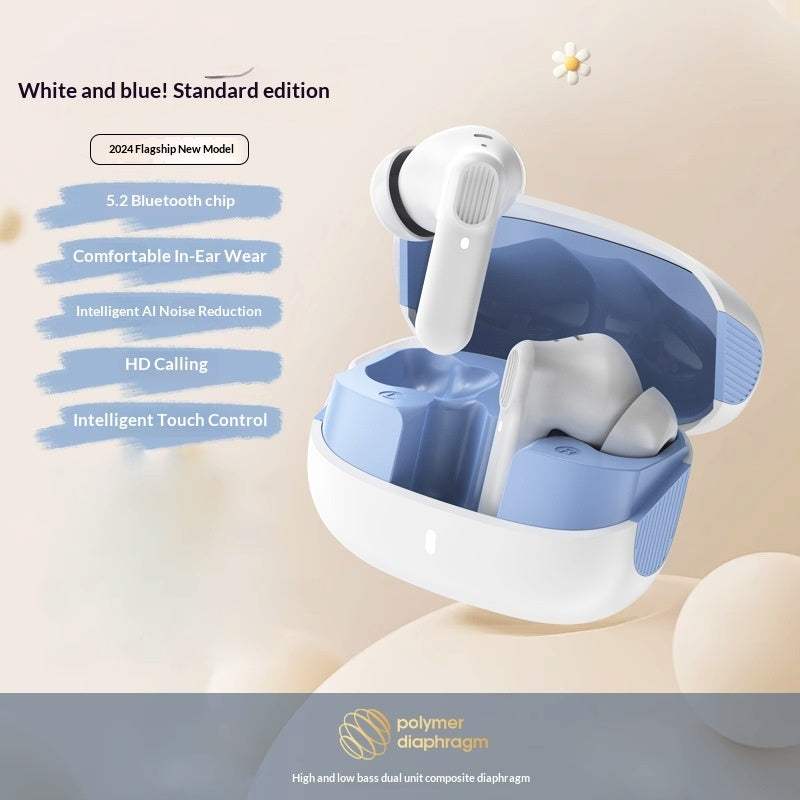 Wireless Bluetooth Noise-canceling Semi-in-ear Sports Earbuds