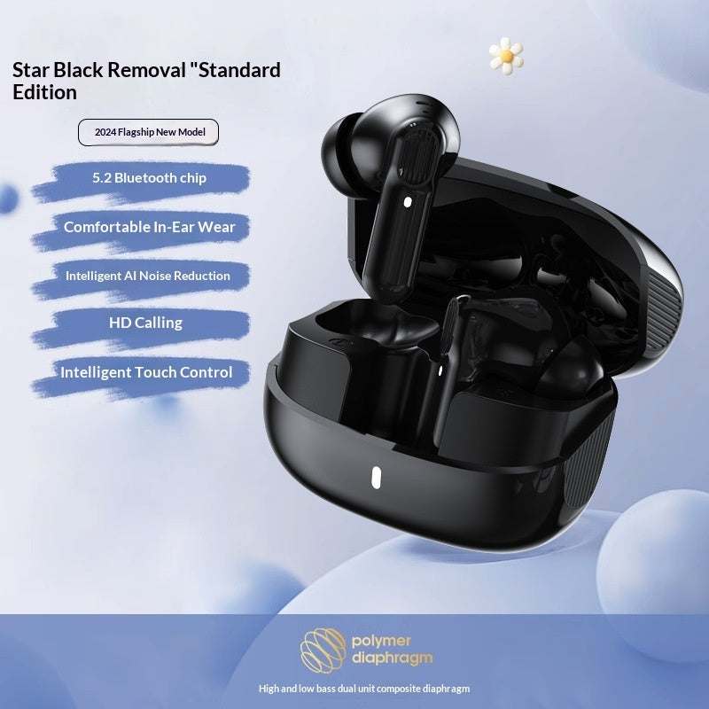 Wireless Bluetooth Noise-canceling Semi-in-ear Sports Earbuds