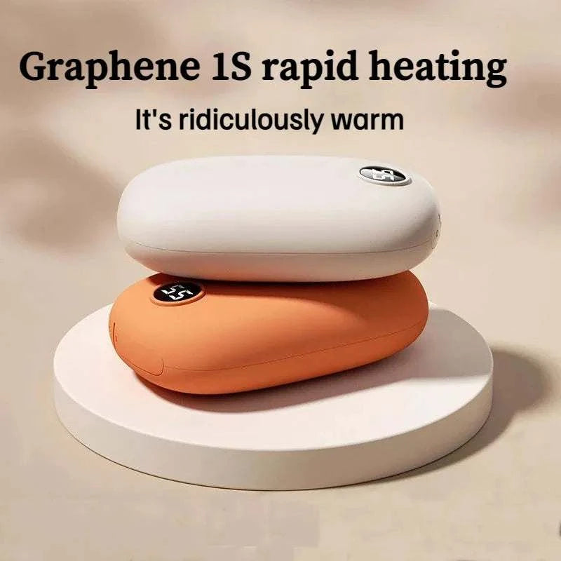 10000mAh Portable Hand Warmer USB Rechargeable 2-In-1 Power Bank Winter Electric Heater Warmer For Cold Weather