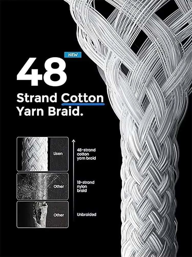 20W Braided Fast Charging USB Cable For iPhone X XR XS 6 6S 7 8 Plus 11 12 Mini 13 14 Pro Max Rapid Charge Phone Cables 1m 2m