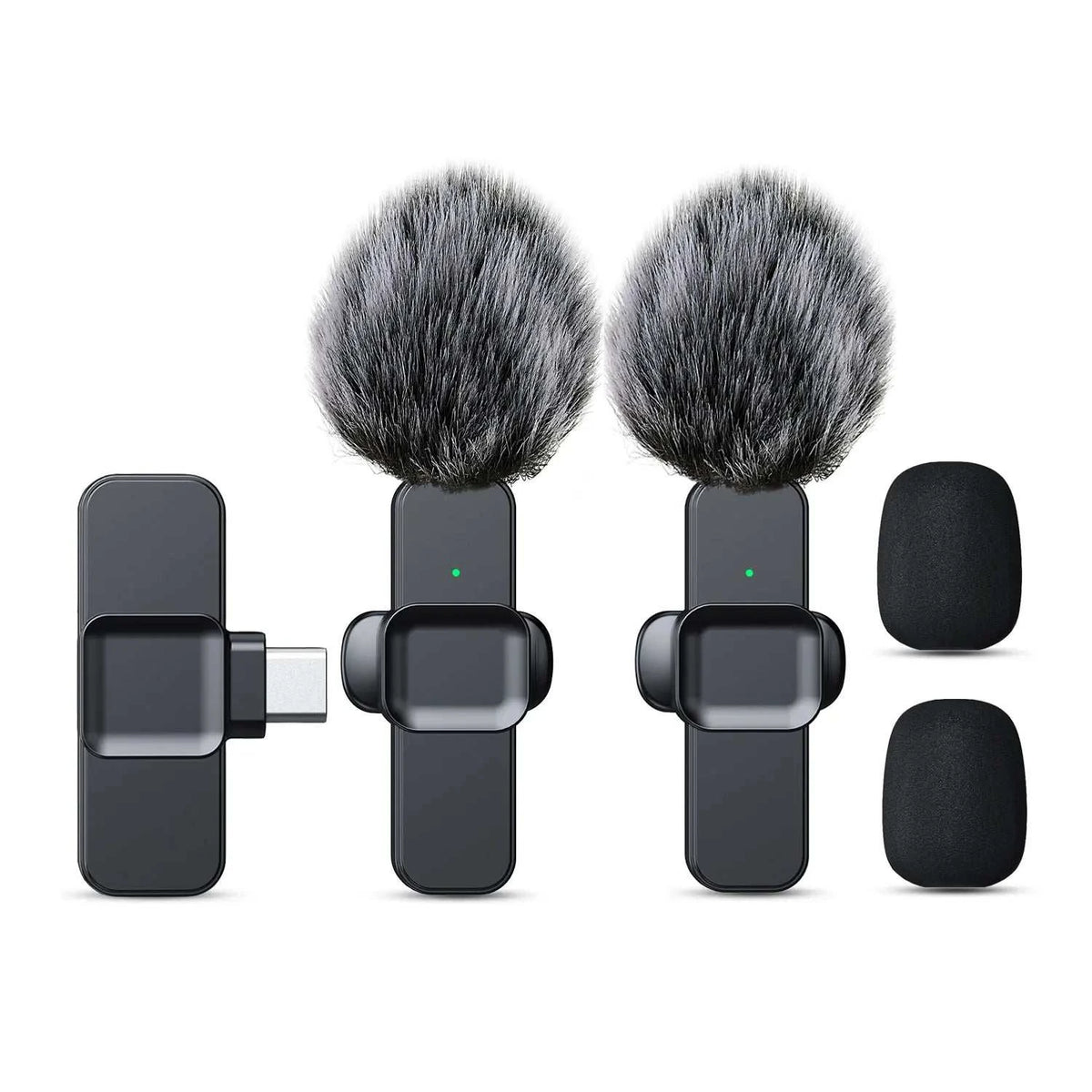 New Wireless Lavalier Microphone Portable Audio Video Recording Mini Microphone for Android PC Camera Live Gaming Phone