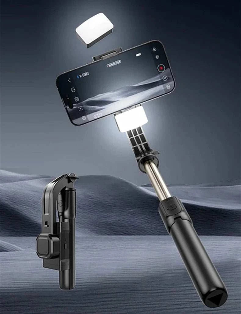 Cellphone Gimbal Stabilizer for Smartphone Mobile 1-Axis Anti Shake Selfie Stick Handheld Video Tripod Phone Holder for iPhone