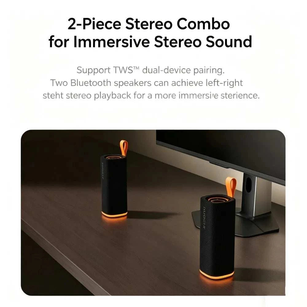 NEW Xiaomi Bluetooth Speaker C 18W Powerful Sound Speaker 3D Dazzling Lighting Waterproof and Dustproof Outdoor Speaker Portable
