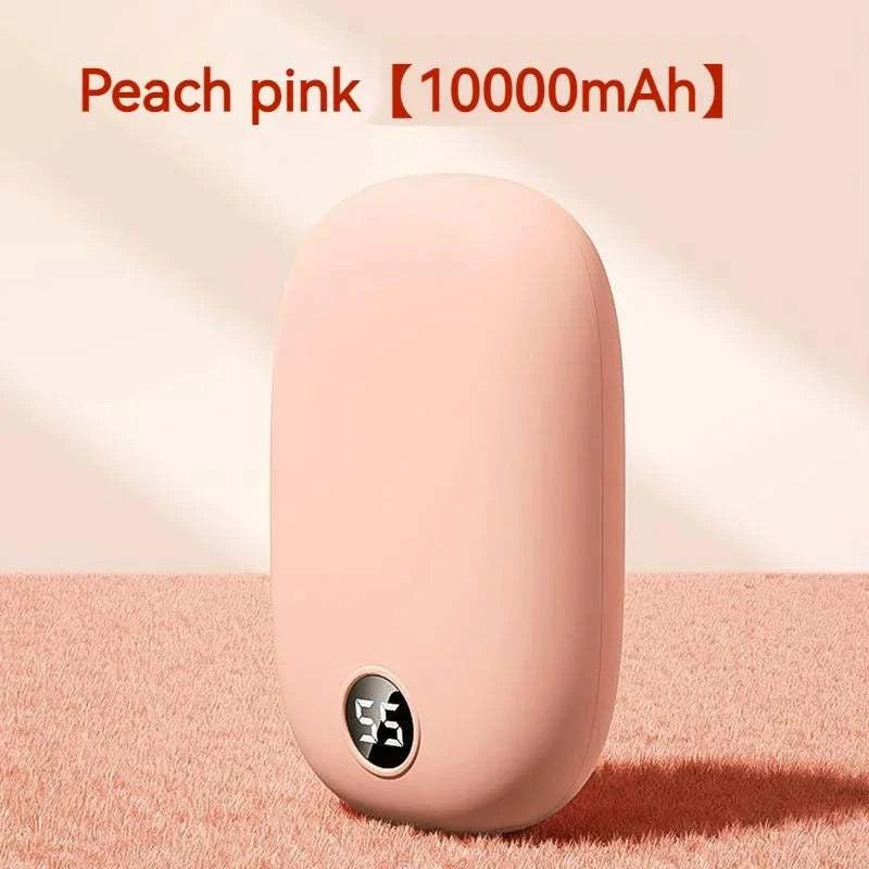 10000mAh Portable Hand Warmer USB Rechargeable 2-In-1 Power Bank Winter Electric Heater Warmer For Cold Weather