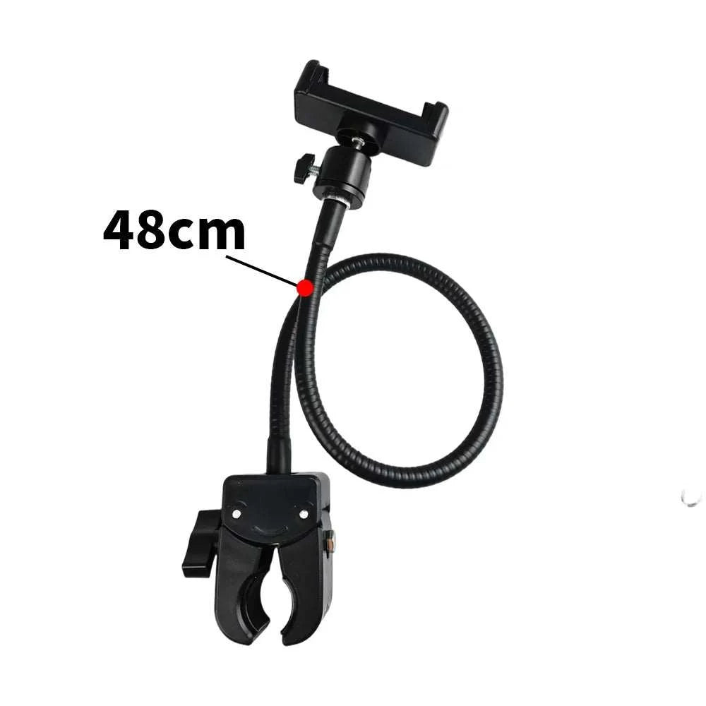 Mobile Phone Clip Holder Universal Hose Outdoor Live Broadcast Fixed Base Clamp Fishing 360 Sports Camera Holder