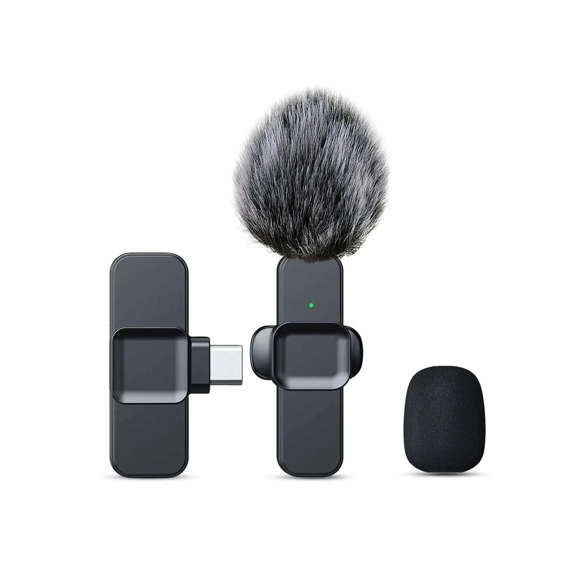 New Wireless Lavalier Microphone Portable Audio Video Recording Mini Microphone for Android PC Camera Live Gaming Phone