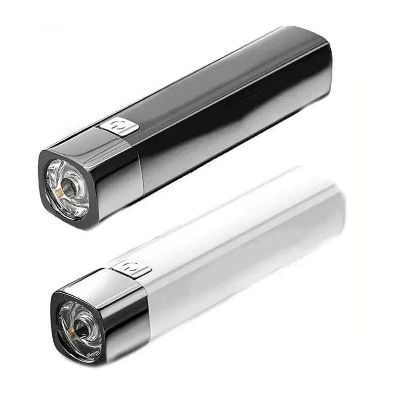 Mini Outdoor Lighting Power Bank Flashlight 3 Modes Portable 2 IN 1 Ultra Bright G3 Tactical LED Flashlight With USB Charging Ca