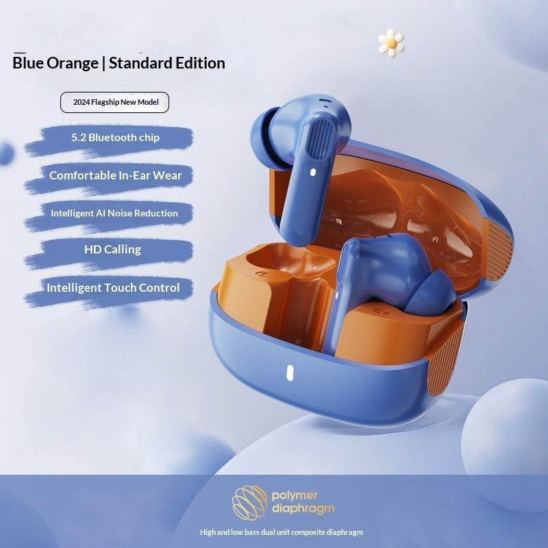 Wireless Bluetooth Noise-canceling Semi-in-ear Sports Earbuds