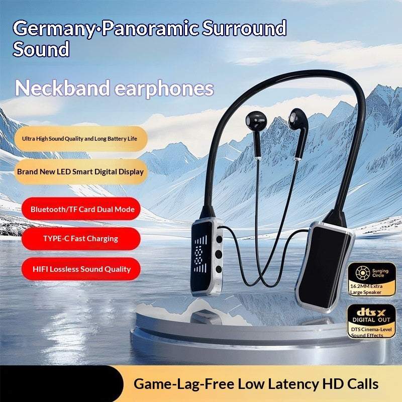 Over-ear Bluetooth Earbuds With Ultra-long Battery Life Noise Cancellation Ideal For Sports And Running