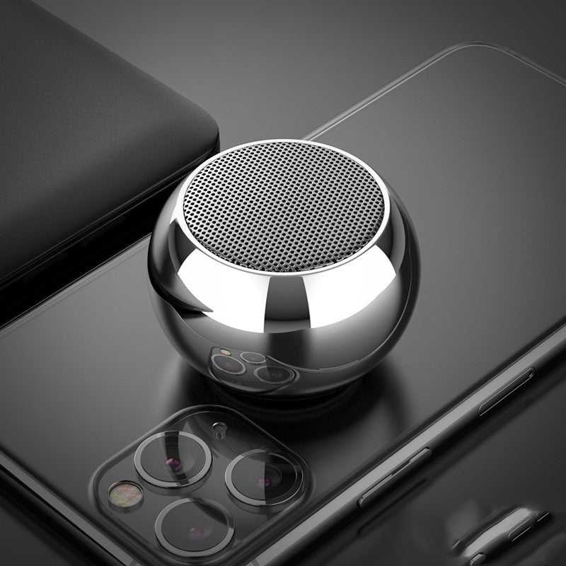 M3 Colorful Wireless Speakers 3D Mini Electroplating Round Steel Cannon Blue tooth Speaker