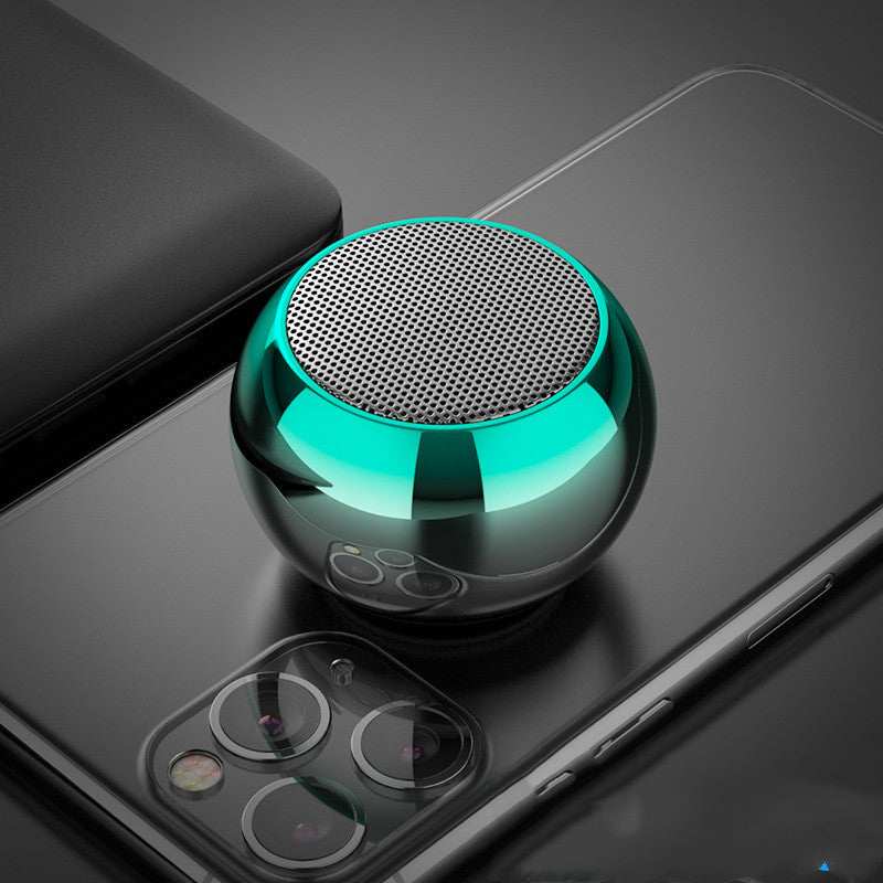 M3 Colorful Wireless Speakers 3D Mini Electroplating Round Steel Cannon Blue tooth Speaker