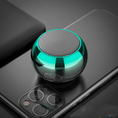 M3 Colorful Wireless Speakers 3D Mini Electroplating Round Steel Cannon Blue tooth Speaker