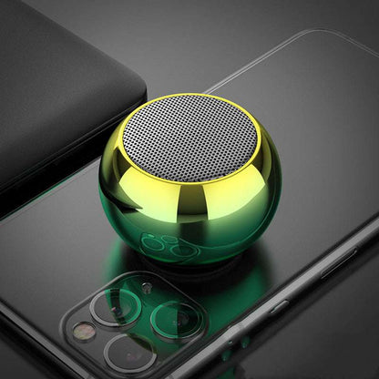 M3 Colorful Wireless Speakers 3D Mini Electroplating Round Steel Cannon Blue tooth Speaker