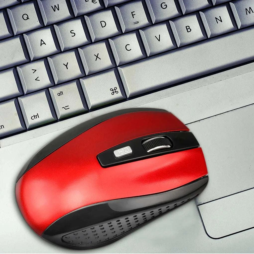 Wireless Gaming Mouse Adjustable DPI 2.4G 6 Buttons Optical Mouse for Laptop Notebook PC