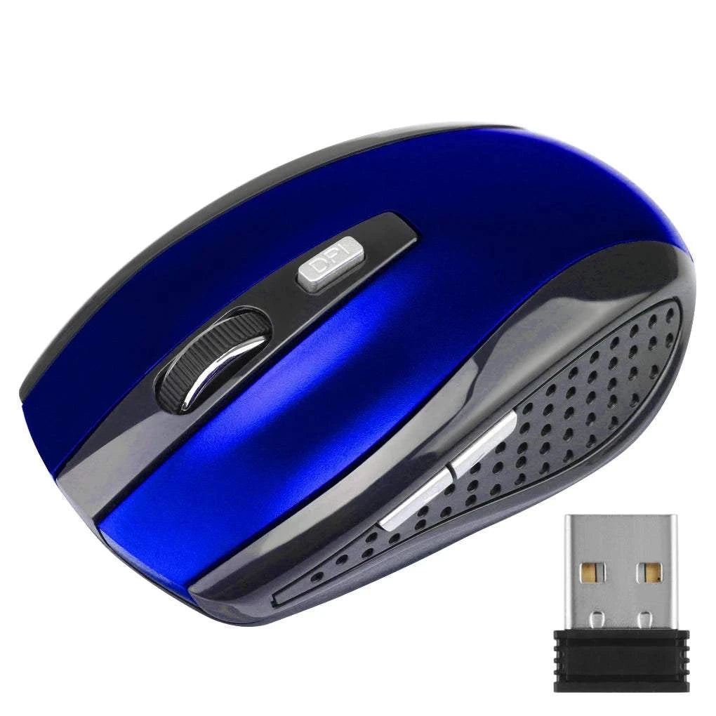 Wireless Gaming Mouse Adjustable DPI 2.4G 6 Buttons Optical Mouse for Laptop Notebook PC