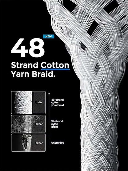 20W Braided Fast Charging USB Cable For iPhone X XR XS 6 6S 7 8 Plus 11 12 Mini 13 14 Pro Max  Rapid Charge Phone Cables 1m 2m