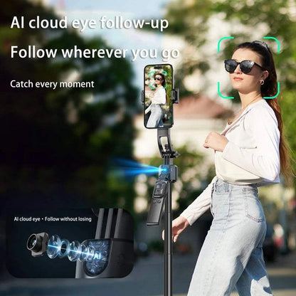 C17 Selfie Stick Intelligent Ai Mobile Follow-Up Anti Shake Retractable Pan Tilt Automatic Camera Tool Phone Holder