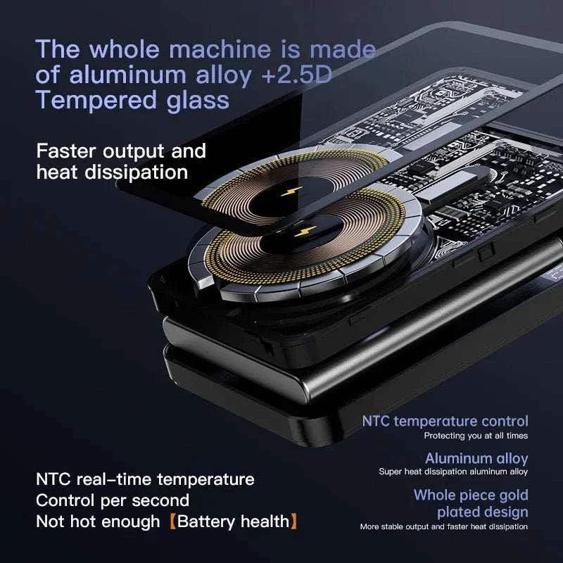 Transparent Wireless Charger 20000mAh Magnetic Portable Powerbank 22.5W Quick Charge Mobile External Charger for Smart Phones