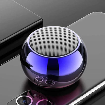 Mini Bluetooth Speaker with Mic TWS Wireless Sound Box HiFi Music Cell Phone Tablet Metal Loud Speake Portable Subwoofer