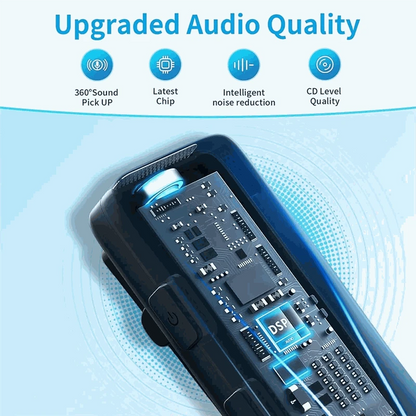 ELECT-Clip On Phone Microphone Mini Wireless Lapel Lavalier Microphone Noise-Canceling USB C Microphone
