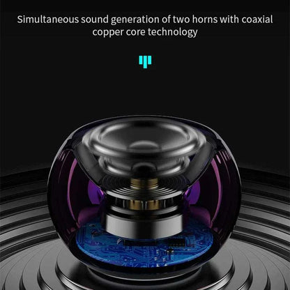 Mini Bluetooth Speaker with Mic TWS Wireless Sound Box HiFi Music Cell Phone Tablet Metal Loud Speake Portable Subwoofer