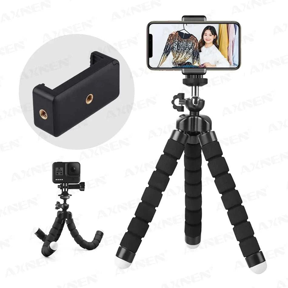 Tripods Tripod For Phone Mobile Camera Holder Clip Smartphone Monopod Tripe Stand Octopus Mini Tripod Stativ For Phone