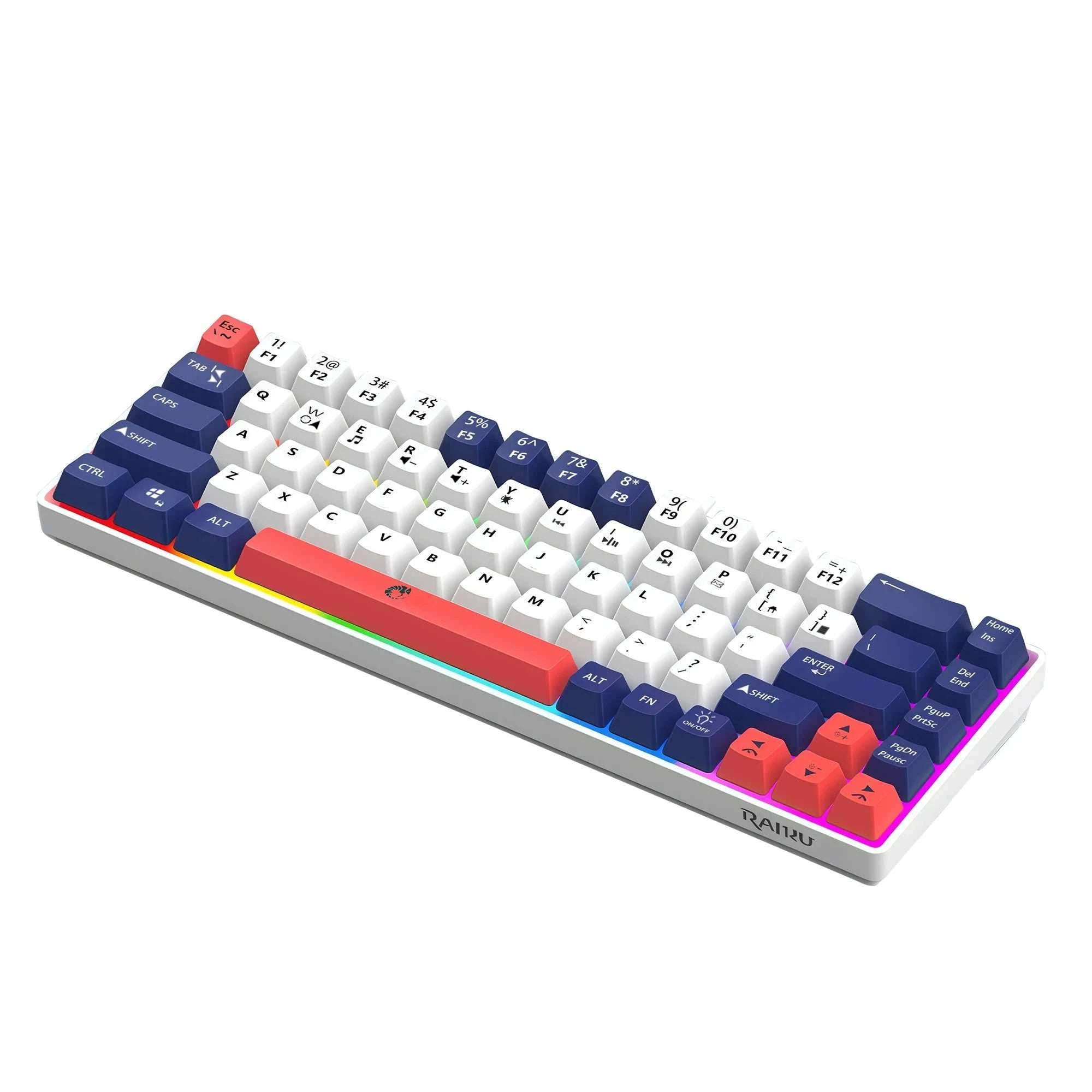 68-Key Mini Mechanical Usb Wired Gaming Keyboard, RGB Backlit Multi-Color, for Windows PC/Desktop/Laptops