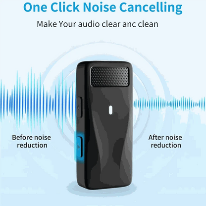 ELECT-Clip On Phone Microphone Mini Wireless Lapel Lavalier Microphone Noise-Canceling USB C Microphone