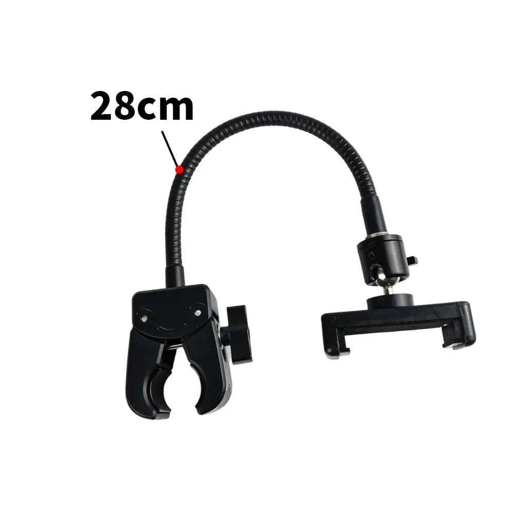 Mobile Phone Clip Holder Universal Hose Outdoor Live Broadcast Fixed Base Clamp Fishing 360 Sports Camera Holder
