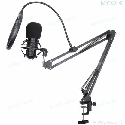 Pro Studio Condenser Recording Audio Microphone Microfone for Laptop Computer PC Sound Card Liver Sing Shock Mount Foam Cable