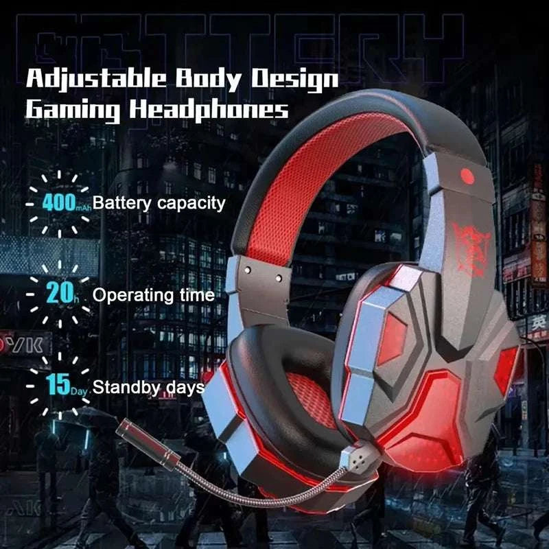 3.5mm Wired Gaming Headphones Game Headset Noise Cancelling Earphone with Microphone Volume Control for PS4 PS5 Play Xbox Laptop
