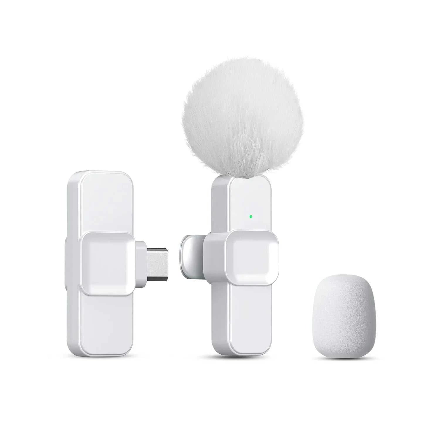New Wireless Lavalier Microphone Portable Audio Video Recording Mini Microphone for  Android PC Camera Live Gaming Phone