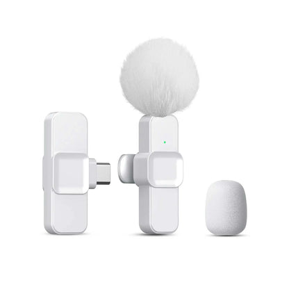 New Wireless Lavalier Microphone Portable Audio Video Recording Mini Microphone for  Android PC Camera Live Gaming Phone