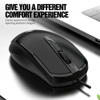 301 Wired Mouse Office Gaming Desktop Computer Laptop Business Mouse USB Optical Mouse Mice for Office Home Use