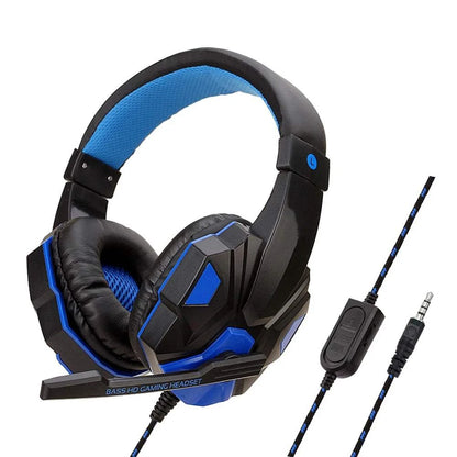 3.5mm Wired Gaming Headphones Game Headset Noise Cancelling Earphone with Microphone Volume Control for PS4 PS5 Play Xbox Laptop