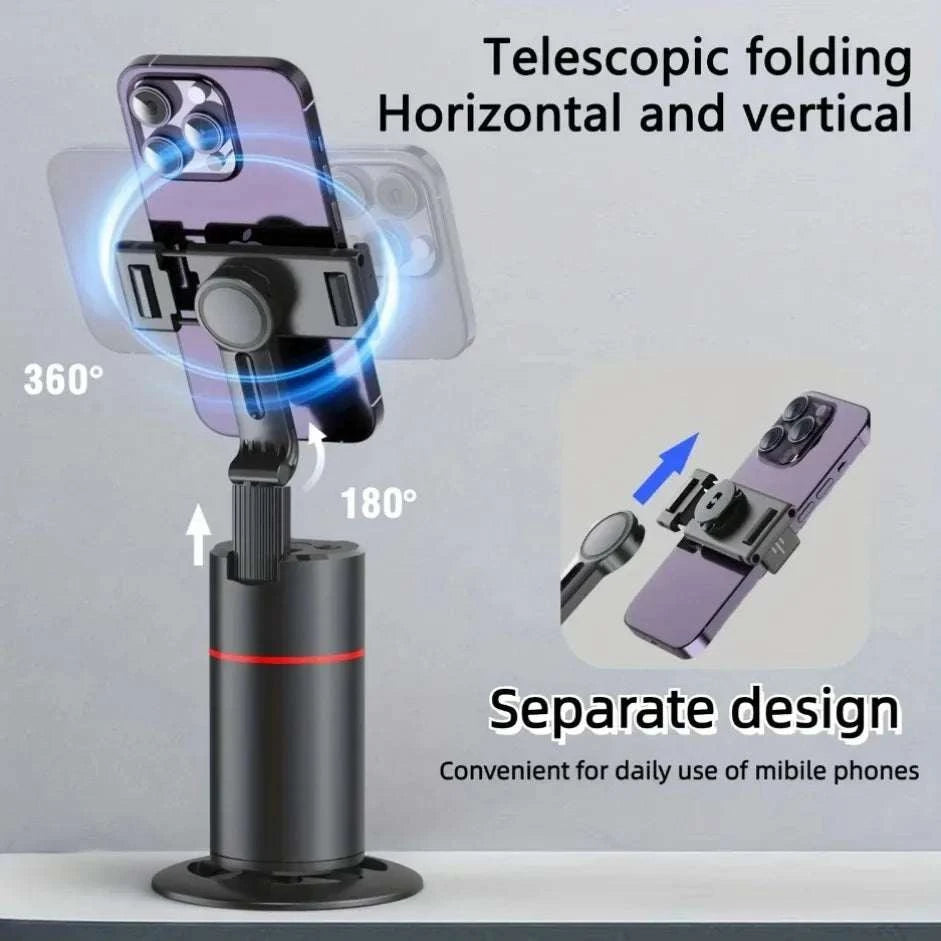 360° Gimbal Stabilizer Desktop AI Automatic Tracking Gimbal With Remote Shutter+Fill Light For Smartphone Stabilizer Durable