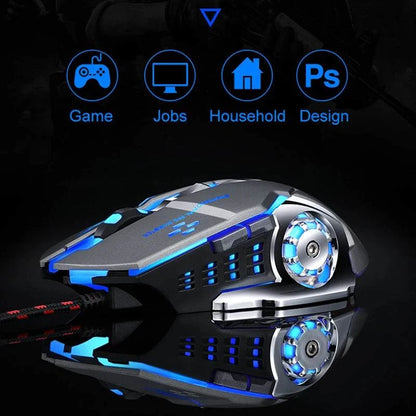 V6 Gaming Mouse Office Luminous Wired Mechanical Mouse