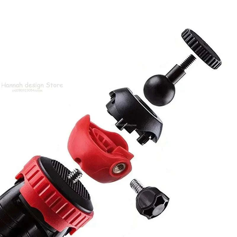 Flexible Octopus Tripod for Phone Camera DSLR 2in1 Design Tripod With Phone Holder Side Cold Shoe 1/4&