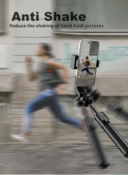 Cellphone Gimbal Stabilizer for Smartphone Mobile 1-Axis Anti Shake Selfie Stick Handheld Video Tripod Phone Holder for iPhone