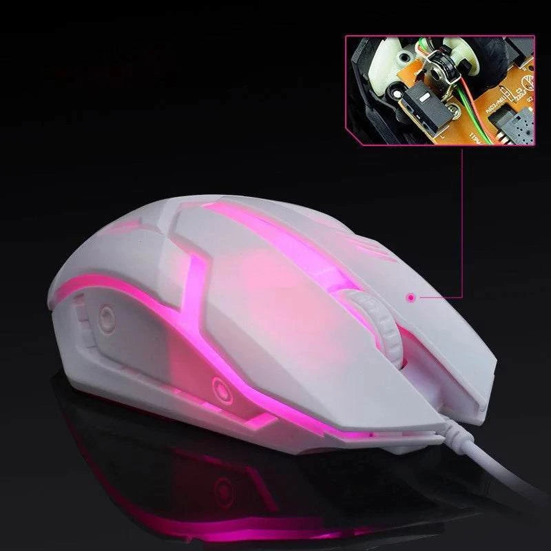 USB Optical Wired Colorful LED Gaming Mouse For Desktop Laptop PC Computer factory direct sales