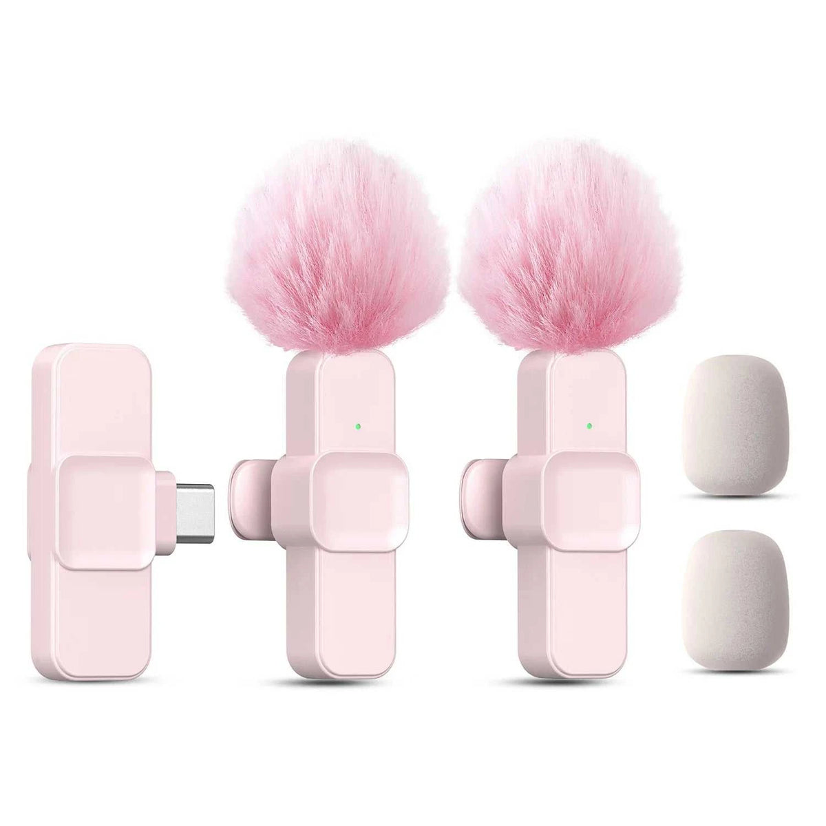 New Wireless Lavalier Microphone Portable Audio Video Recording Mini Microphone for  Android PC Camera Live Gaming Phone
