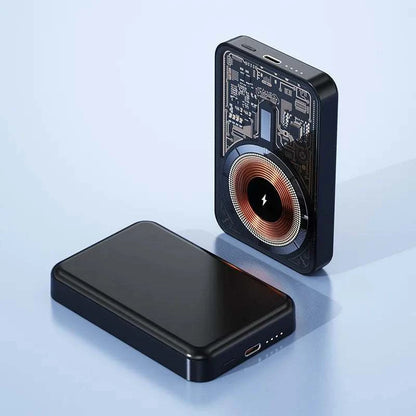 Transparent Wireless Charger 20000mAh Magnetic Portable Powerbank 22.5W Quick Charge Mobile External Charger for Smart Phones