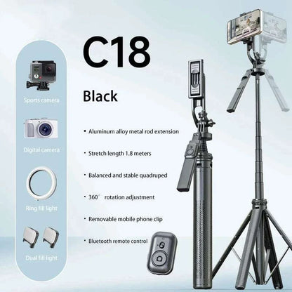 C17 Selfie Stick Intelligent Ai Mobile Follow-Up Anti Shake Retractable Pan Tilt Automatic Camera Tool Phone Holder