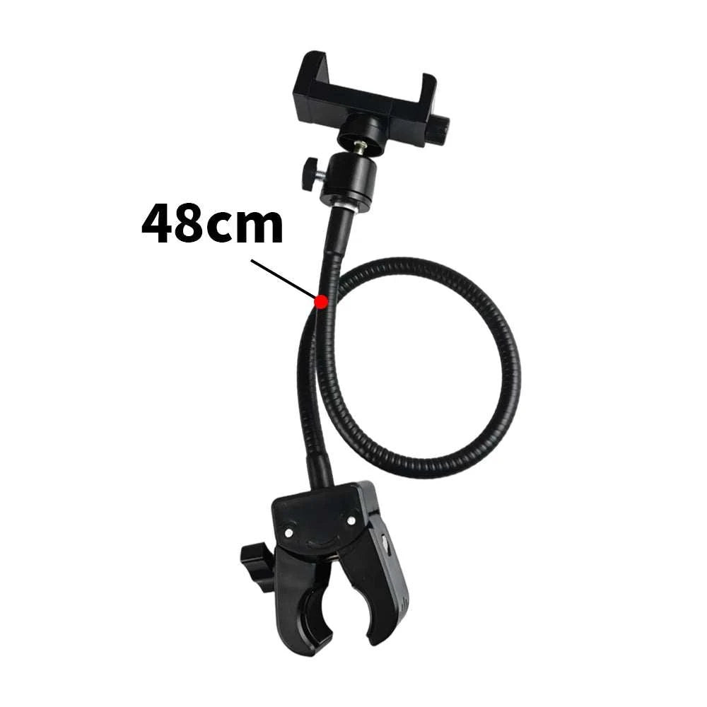 Mobile Phone Clip Holder Universal Hose Outdoor Live Broadcast Fixed Base Clamp Fishing 360 Sports Camera Holder