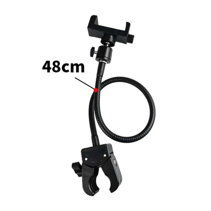 Mobile Phone Clip Holder Universal Hose Outdoor Live Broadcast Fixed Base Clamp Fishing 360 Sports Camera Holder