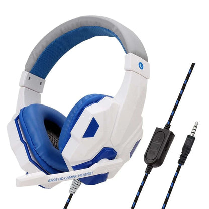 3.5mm Wired Gaming Headphones Game Headset Noise Cancelling Earphone with Microphone Volume Control for PS4 PS5 Play Xbox Laptop