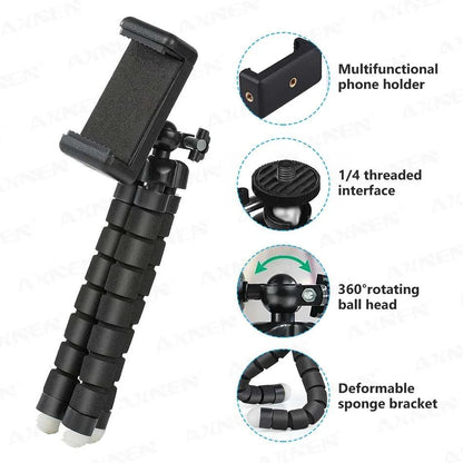 Tripods Tripod For Phone Mobile Camera Holder Clip Smartphone Monopod Tripe Stand Octopus Mini Tripod Stativ For Phone