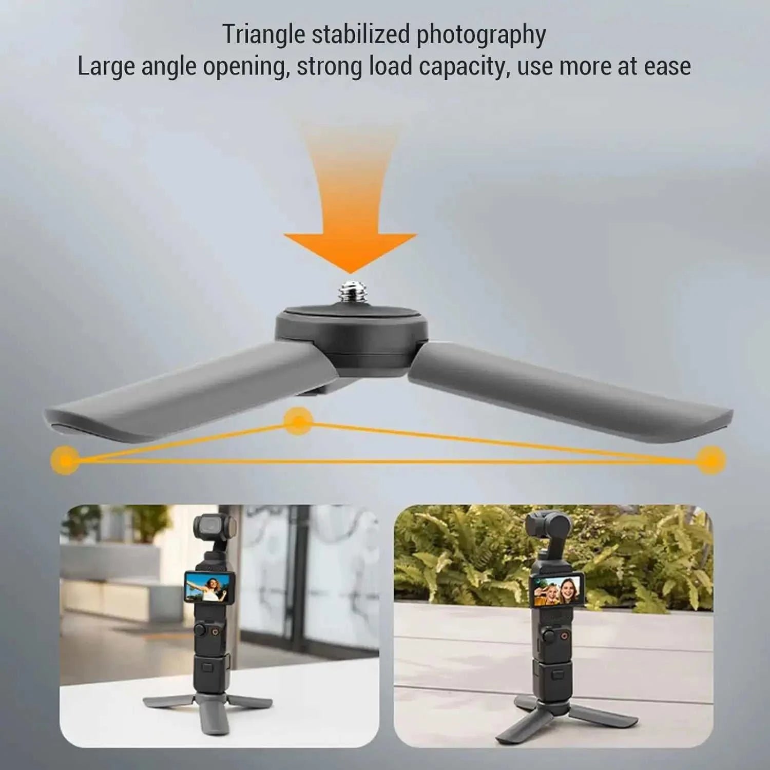 Mini Tripod for DJI Osmo Pocket 3 Desktop Stand Stabilizer Holder for Insta360 X3 Pocket 3 Pocket 2 Gimbal Tripod Accessories
