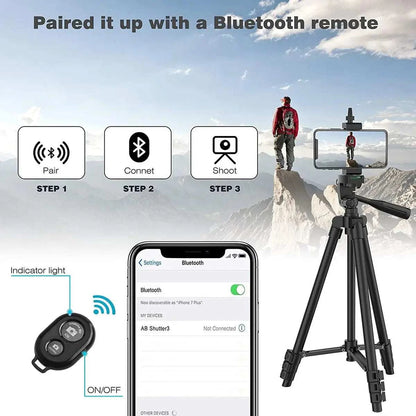 Extendable Mini Tripod Phone Video Recording Phone Tripods Stand With Bluetooth Remote Universal Camera Phone Photography Holder