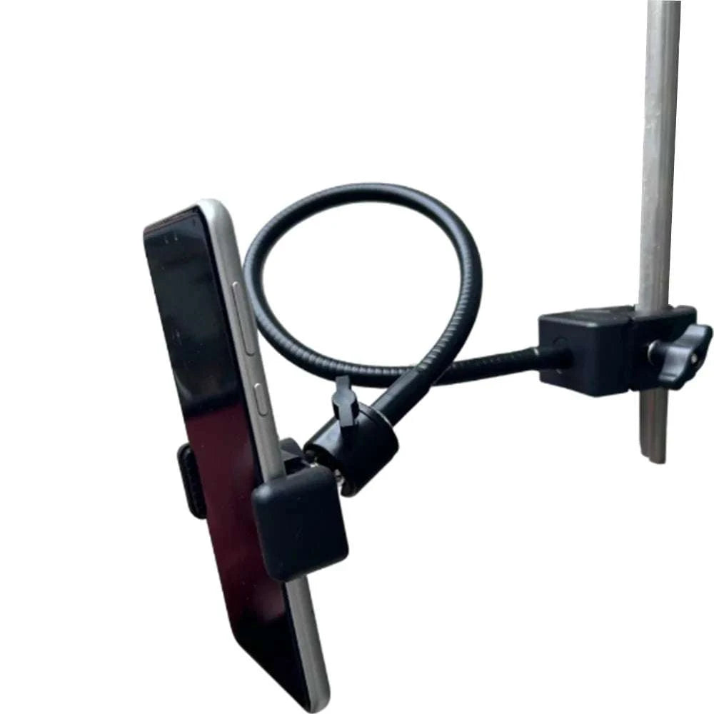 Mobile Phone Clip Holder Universal Hose Outdoor Live Broadcast Fixed Base Clamp Fishing 360 Sports Camera Holder